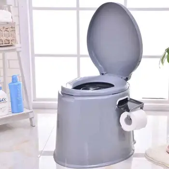 

21L Portable Travel Toilet Seat Outdoor Camping Hiking Bedpan Movable Toilet For Elderly Pregnant Caravan RV Boat Commode