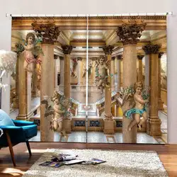 Европейские шторы римские европейские 3D шторы Ангел дизайнерские шторы для гостиной спальни