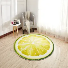 Diameter60/80 см фруктовый узор Дети гостиная ковер 3D принт круглый томатный киви Гостиная для двери в спальню, на кухню коврик