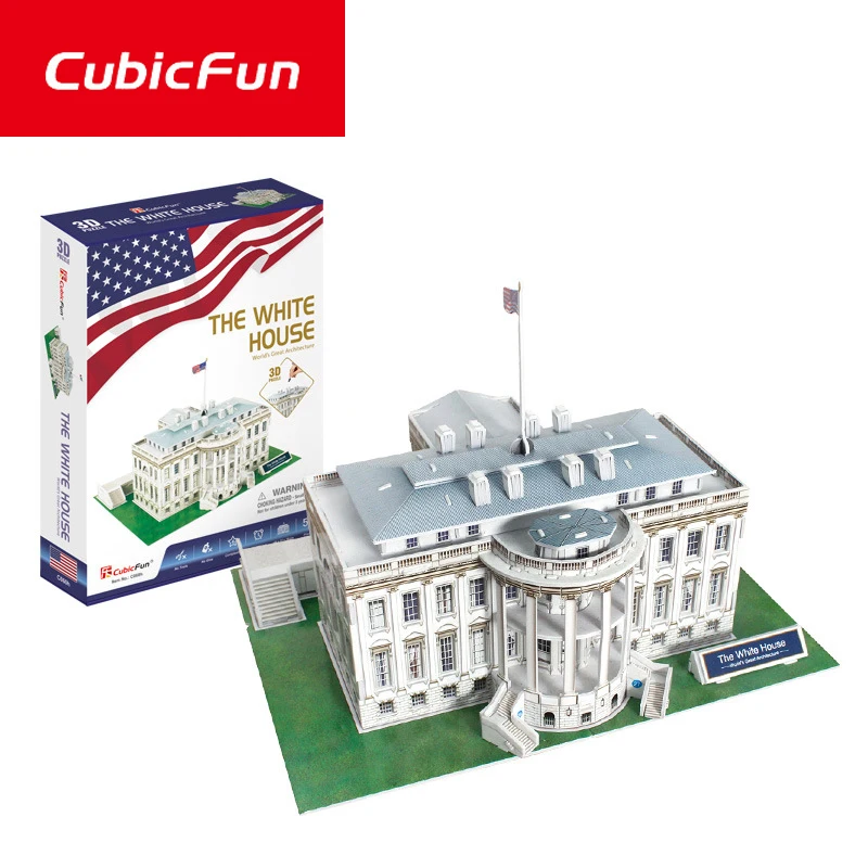 

CubicFun DIY 3D Toy Puzzle American White House Paper Model Simulation Assembly Puzzle Model Children's Educational Toy Gifts