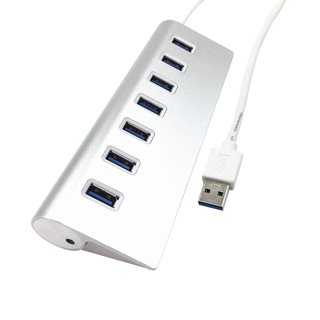 1 до 7 алюминиевый сплав ноутбук USB 3,0 разветвитель концентратор мобильный телефон зарядный кабель адаптер зарядное устройство