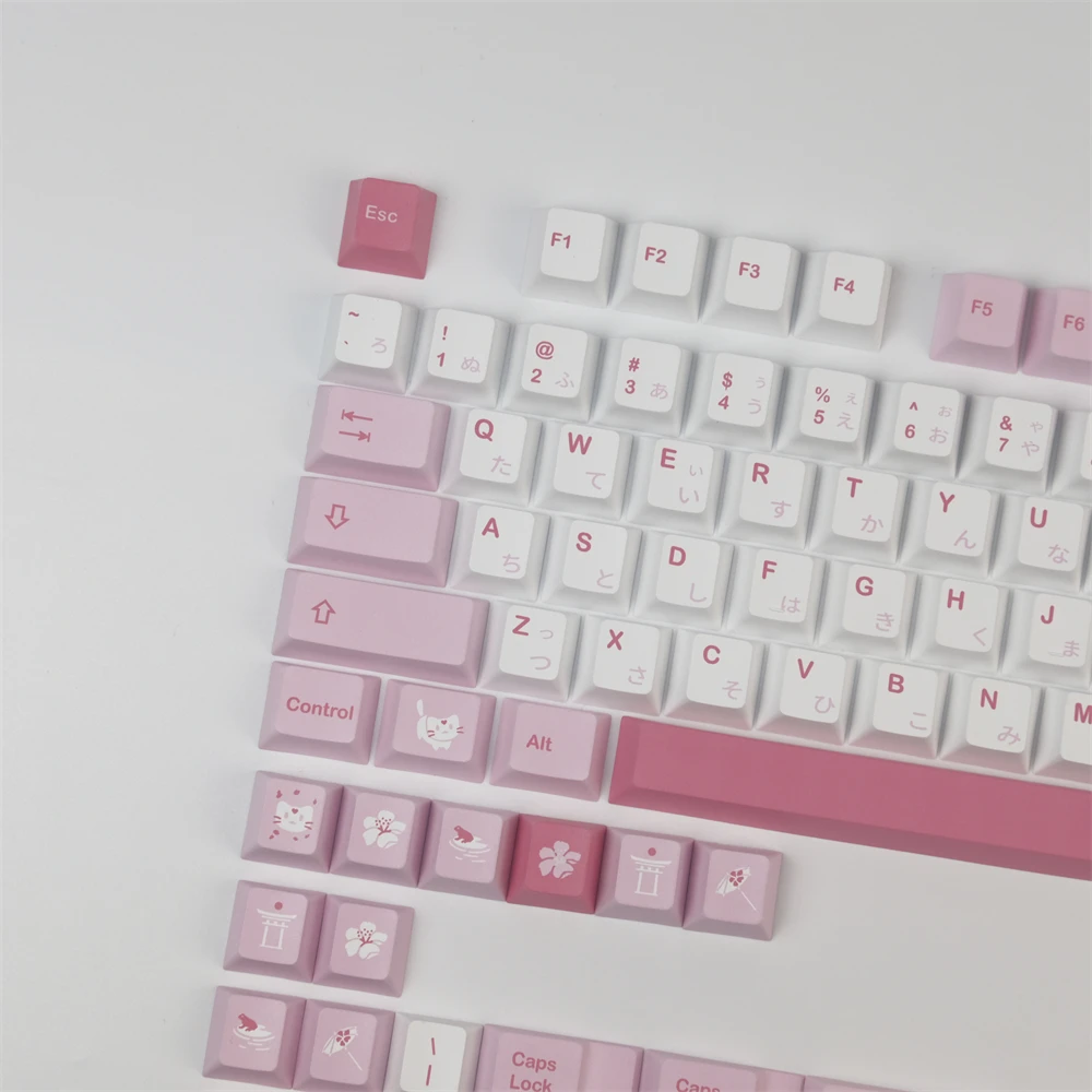 Chaves Cereja PBT DYE-Sublimação Keycap Com 1.25U 1.75U 2U Shift 7U Space Bar