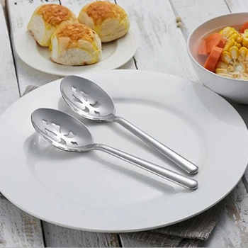 

Spoon Set Slotted Skimmer Conlander Stainless Steel Durable Quality Extra Fine Buffet Party Dinner Serverware Set