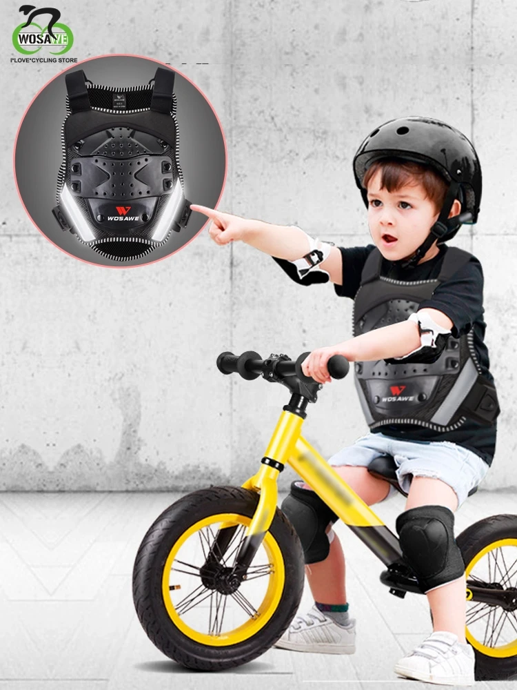 CHICTRY Kids Children Armor Vest Dirt Bike Body Chest Spine Reflective Protective Gear for Bicycle Motorcycle Cycling Skiing Riding Skateboarding 
