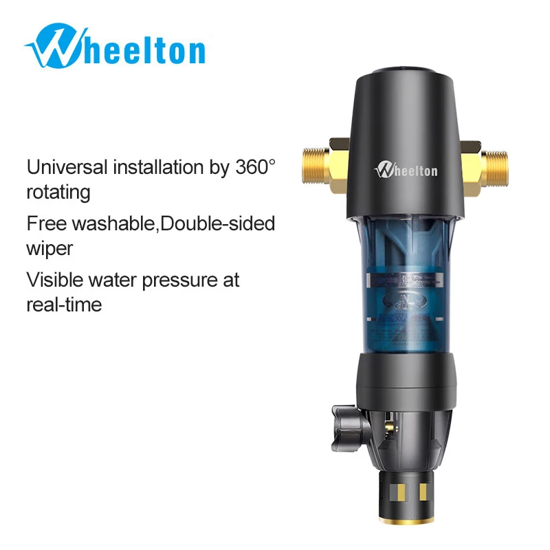 Предварительный фильтр Wheelton для всего дома воды установка на 360 градусов