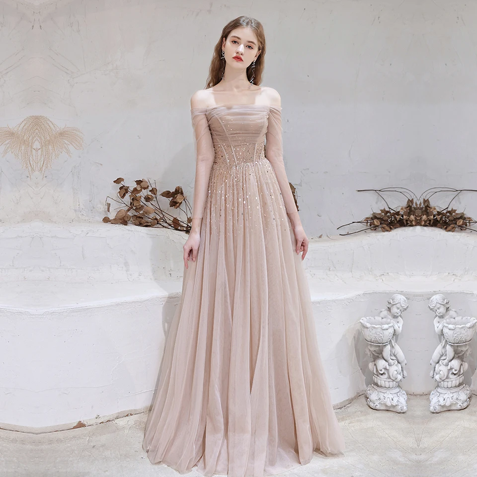 A-line V neck Lace Prom Dresses Gorgeous Long Formal Dresses Evening G –  SELINADRESS