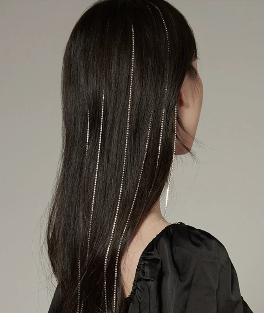 Diamond Tassel Dirty Braid Braided Chain Hair accessories Hair clips