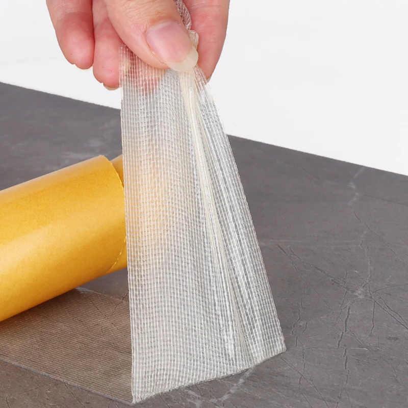 Strong Fixation Of Double Sided Cloth Base Tape Translucent Mesh Waterproof Super Traceless High Viscosity Carpet Adhesive