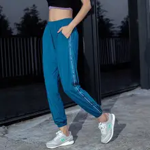 Осенние и зимние новые быстросохнущие спортивные штаны для женщин, свободные закрытые штаны для йоги, тонкие тренировочные брюки для бега, фитнеса