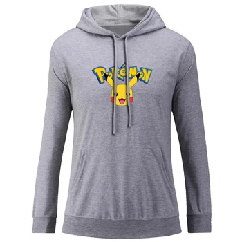 

Cartoon Cute Pikachu Hoodie Pokemon Go Game Fans Moltres Team Red Team Women Graphic Sweatshirt Strings Hooded Pullover Present