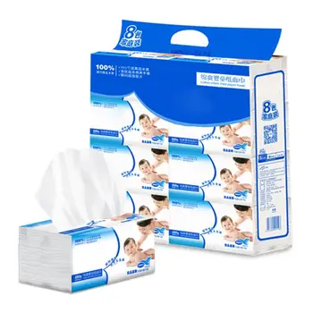 

8PCS Silky Smooth Soft Premium 3-Ply Toilet Paper Kitchen Toilet Facial Tissues Soft Absorbent Tissues Paper 100% Natural Wood