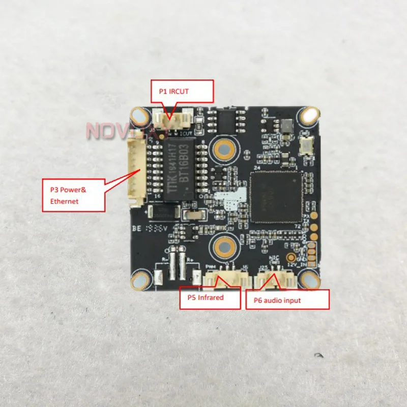DIY HD H.265 XM530AI F372.0M черный светильник ip-камера модуль камеры видеонаблюдения
