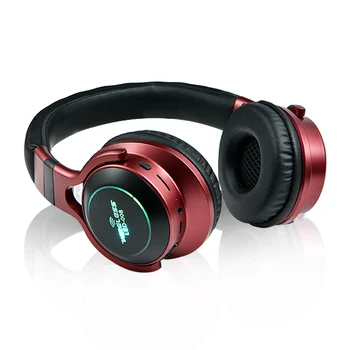 

LED Light Wireless Bluetooth V5.0 Headphones Over-Ear Wireless Earphone 3D Stereo Headset Support TF Card FM 3.5mm AUX Audio