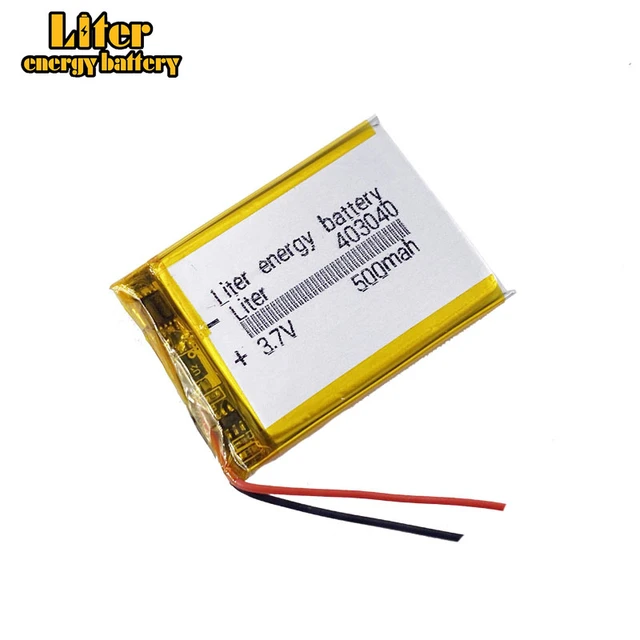 3.7V lithium polymer battery 043040 403040 500mAh MP3 MP4 GPS Bluetooth  4*30*