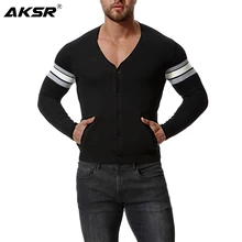 AKSR мужской модный теплый свитер с длинными рукавами кардиган свитер Трикотажное изделие повседневные пальто зимние свитера