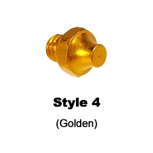 Style 4 (Golden) Штифты для велосипедных педалей из нержавеющей стали, штифты для шоссейных заклепок, красные, золотистые, синие, серебристые, Bmx, для горного велосипеда, педали, винты для ногтей, запчасти для велосипеда - Цвет: Style 4 (Golden)