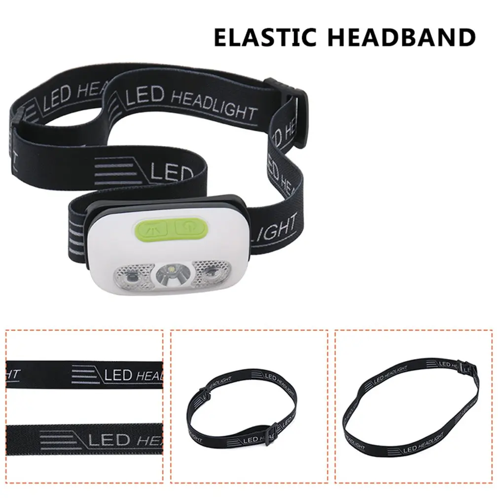 white Специально для индукционных фар, Usb зарядка, ходовые фары, Уличные светодиодные блики для кемпинга, рыбалки, фары - Испускаемый цвет: white