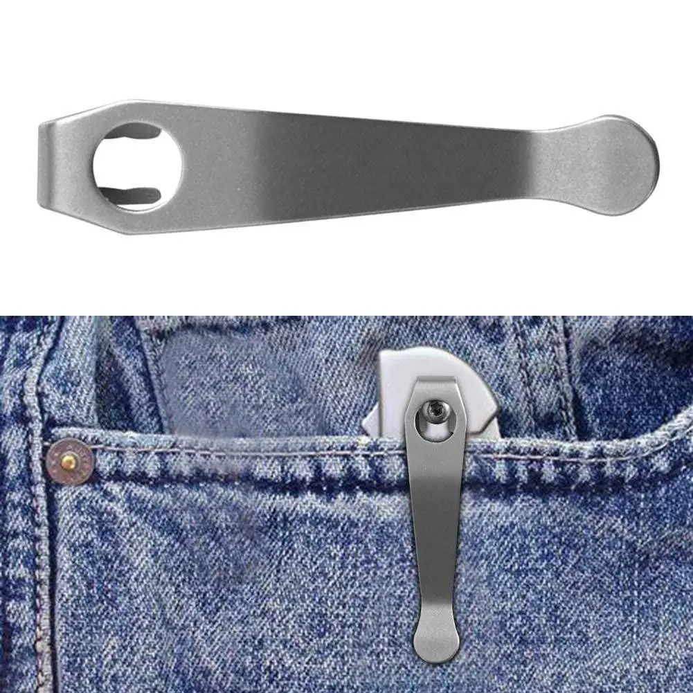 Titanium Knife Accessories Titanium Pocket Clip Outdoor Pocket Knife 1pc Titanium Aliexpress