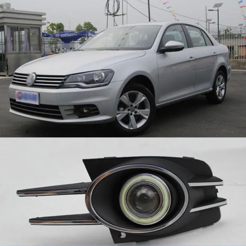 

New Innovative COB Fog Light Angel Eye Bumper Projector Lens for VW Bora 2013