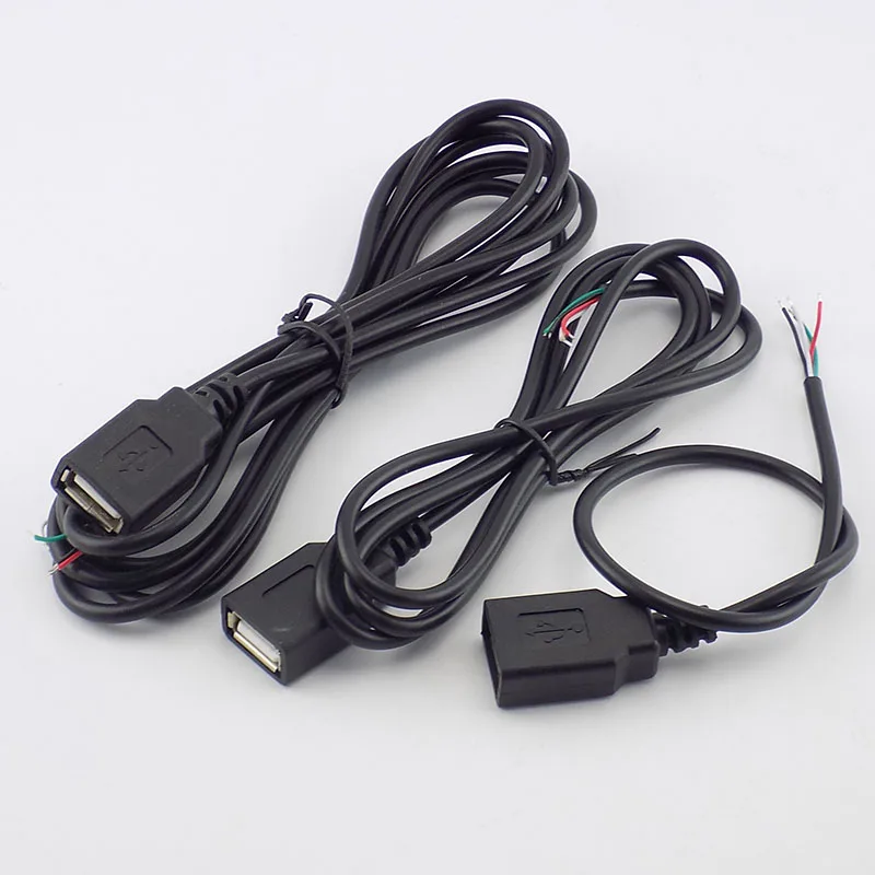 0,3/1/2 M микро-флеш-накопитель USB с гнездовым одна осветительная головка, 4 контактный провод кабель для передачи данных Шнур питания зарядное устройство для ПК Разъем DIY G16
