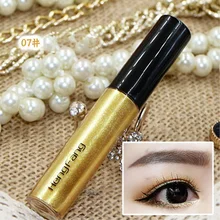 Абсолютно новые 8 долговечные цвета Серебристые золотистые блестящие тени для век легко носить водонепроницаемые Жидкие подводки для глаз Красота Подводка для глаз макияж