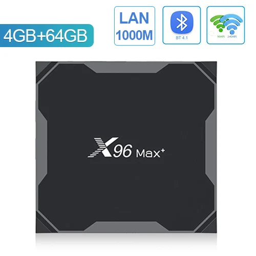 4G 64G TV Box X96 Max Plus Smart tv Box Android 9,0 Amlogic S905X3 четырехъядерный 2G/4G ram 16G/32 GB/64 GB rom 2,4G& 5G wifi X96max 4K 8K телеприставка - Цвет: 4G 64G TV Box