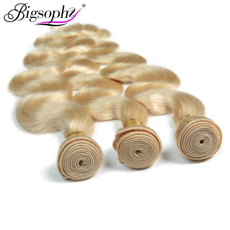 613 bundles Brazilian Hair Body Wave Bundles 1 pcs 3 pcs 4pcs Blonde bundles Hair Extensions Human Remy Hair 8-30 inch Bigsophy 613 bundles Brazilian Hair Body Wave Bundles 1 pcs 3 pcs 4pcs Blonde bundles Hair Extensions Human Remy Hair 8-30 inch Bigsophy