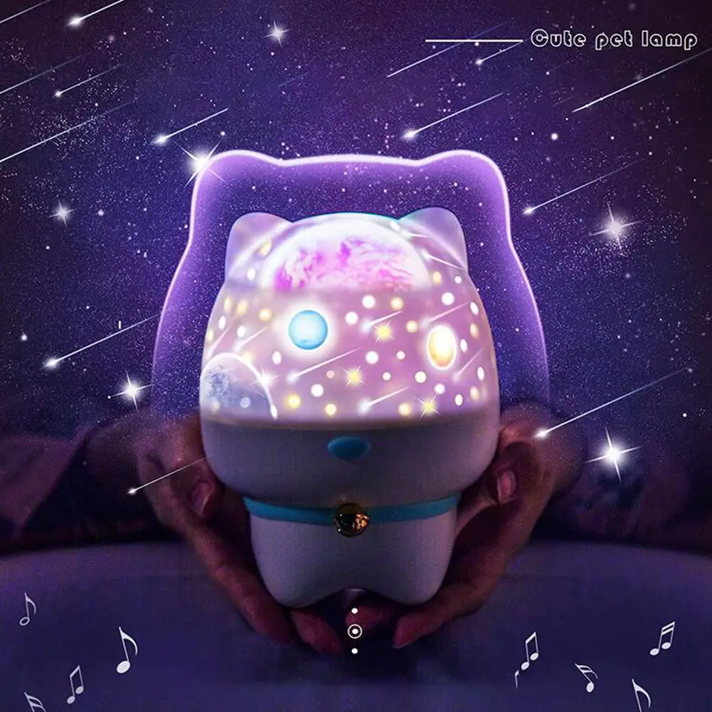 

HobbyLane Star Projector Lamp USB Charging Night Light LED Table Lamp Projection Ambient Light Night Light