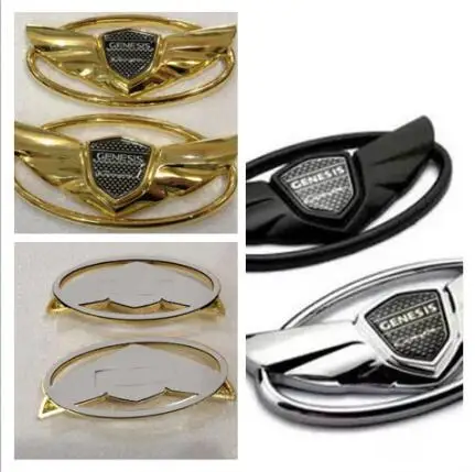 

Automobiles 3D Car Styles Accessories Chromed Emblem Badge Decal Sticker Back FOR Hyundai Genesis Coupe Wing Car Sticker