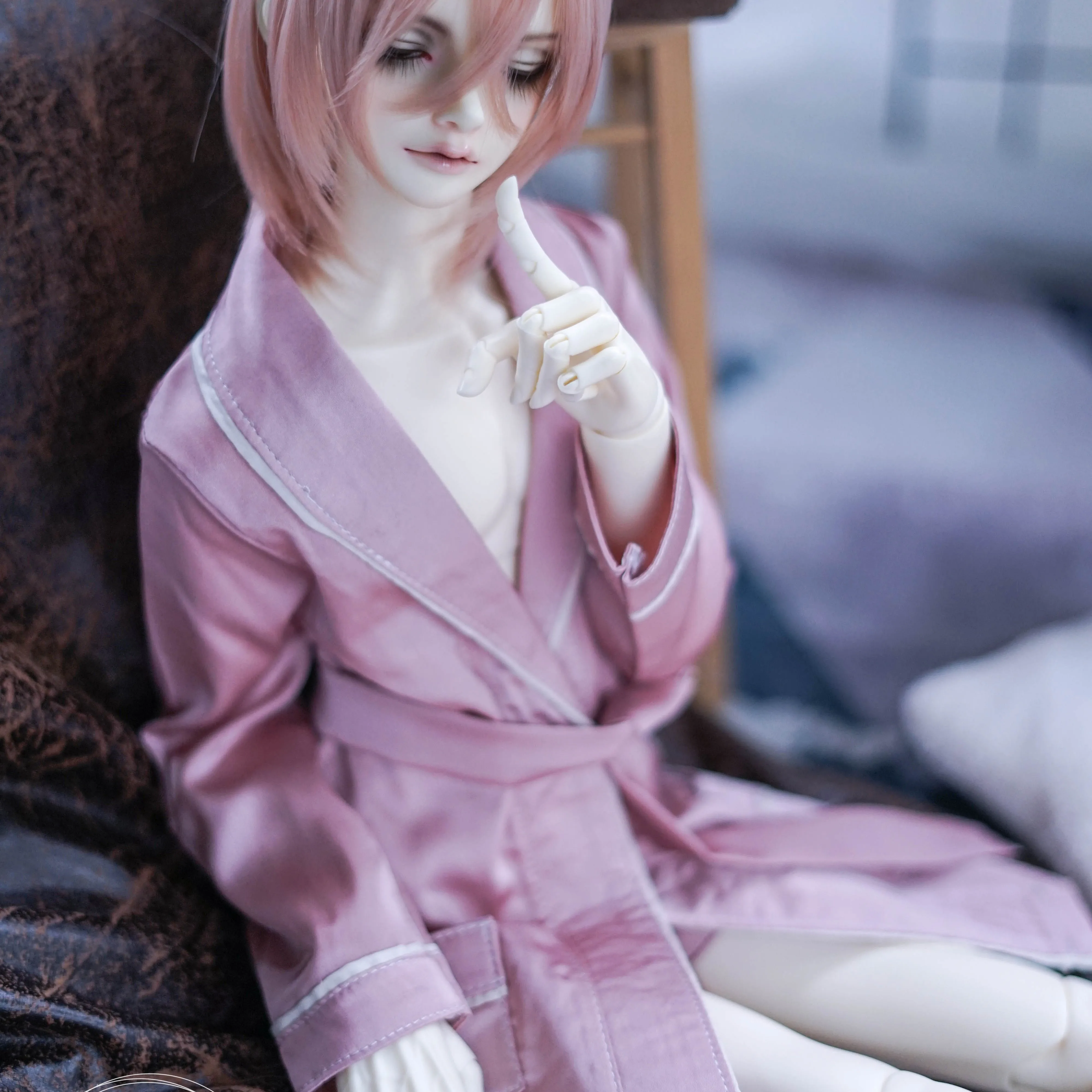 Новые 3 шт. Bjd куклы одежда пижамы халат шелковый пояс для 1/3 1/4 msd17 дядюшка розовый/синий/бежевый куклы аксессуары