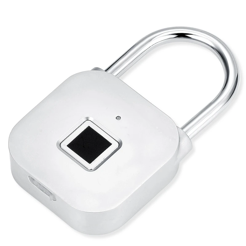 

USB Rechargeable Fingerprint Smart Padlock Quick Unlock Zinc Alloy Door Lock