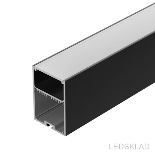 027989 Профиль с экраном SL-LINE-4970-2500 BLACK+OPAL (ARL Алюминий)-1компл. Arlight | Лампы и освещение