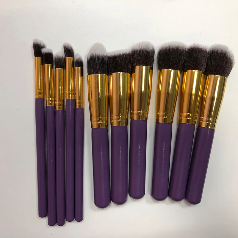 

11pcs Makeup Brushes Set Eye Shadow Foundation Powder Blending Make Up Brush Bronzer Flat top Blush Beauty Cosmetic Tools Set