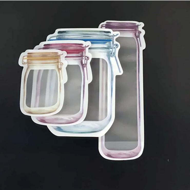 

Food Storage Bag Reusable Sealed Holder Bottle Printed Beans Nut Biscuit Candy Kitchen Pockets Waterproof Fresh Food Storage Bag