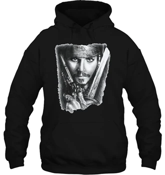 

NWT Captain Jack Sparrow Johnny Depp Movie Woman White S M L XL Streetwear men women Hoodies Sweatshirts