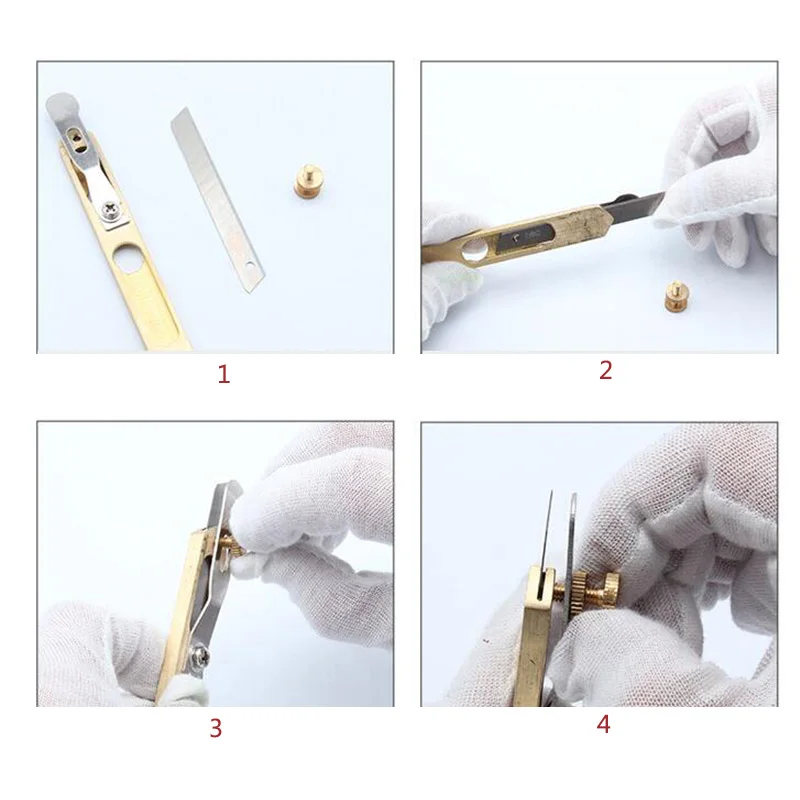 Leather Skiving Knife Leather Cutting Knife Leather Tool Leather Working Tools Leather Cutting Tool Cutting Knife Craft Cutting Tool Art Knife Craft Cutting Blade 1PC Leather Craft Tools Incision Cutter