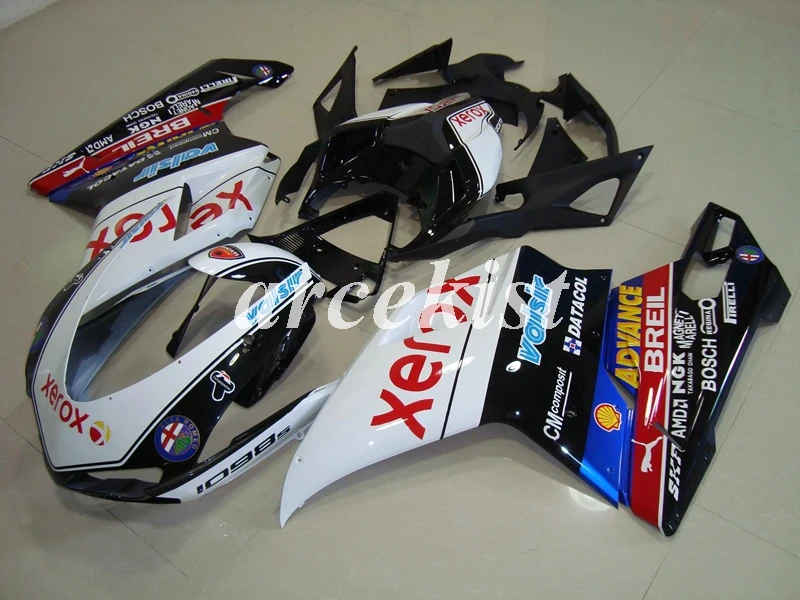 

Injection Mold New ABS Motorcycle Fairings Kit Fit for DUCATI 848 evo 1098 1198 1098 S 2007 -- 2011 Bodywork Set cool