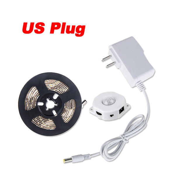 LED Lights for Kitchen Wireless PIR Sensor Motion LED Under Cabinet Light Strip Stair Wardrobe Closet Bedside Night Light