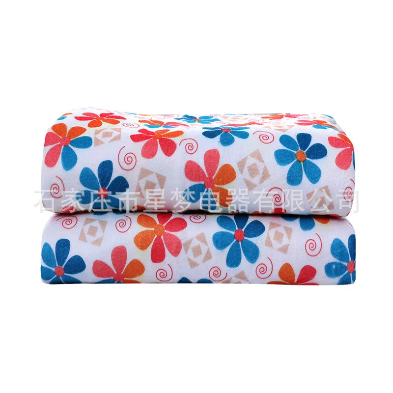 

Electric Blanket Double-Sided Flower Single Person Double Thermostat Electric Blanket Safe Electric Quilt Manufacturers Wholesal