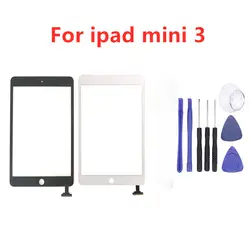 Высокое качество для iPad mini 3 A1599 A1600 A1601 сенсорный дигитайзер стекло без кнопки Home No IC для iPad сенсорные части + инструмент для сборки