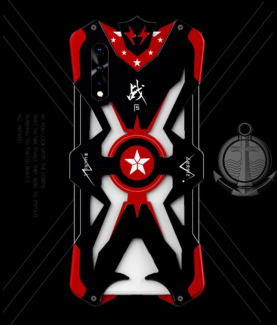 Vivo V17 Neo чехол 6,3" Роскошный Тор сверхмощный Броня цельнометаллический алюминиевый сплав чехол для телефона Vivo iQOO Neo Z5 Y7s Z1x S1 чехол