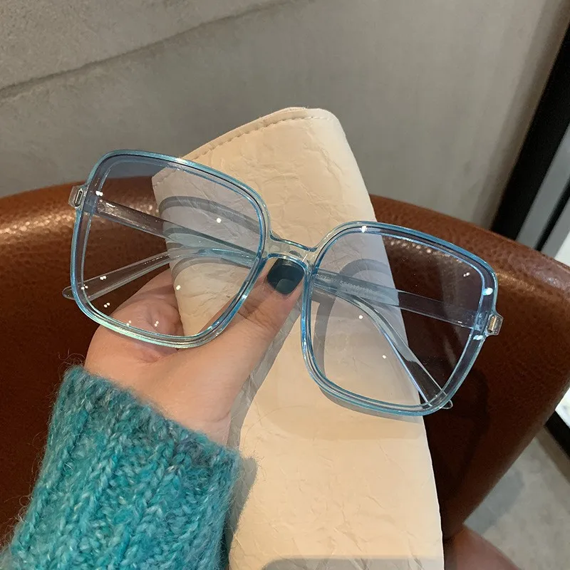 Vintage Übergroße Quadratische Sonnenbrille Damen Luxusmarke Großer Rahmen Herren Sonnenbrille Schwarz Mode Farbverlauf Damen Sonnenbrille – Detail 6