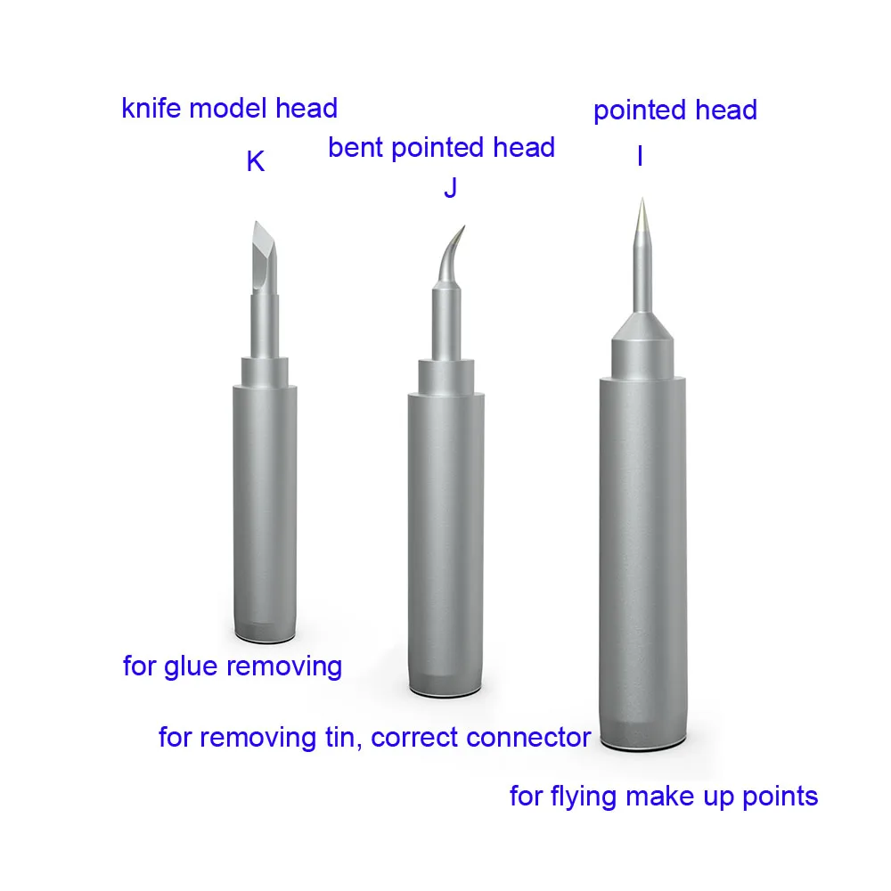 3 шт./компл. Qianli Шмель 936 Универсальный наконечник паяльника с K J я моделей прочные Non-этилированный сварочный наконечник