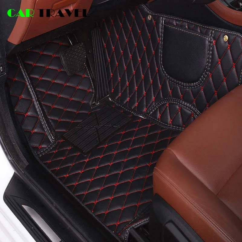 Кожаный автомобильный напольный коврик на заказ для Landrover Evoque RANGE ROVER Velar Discovery 3/4/5