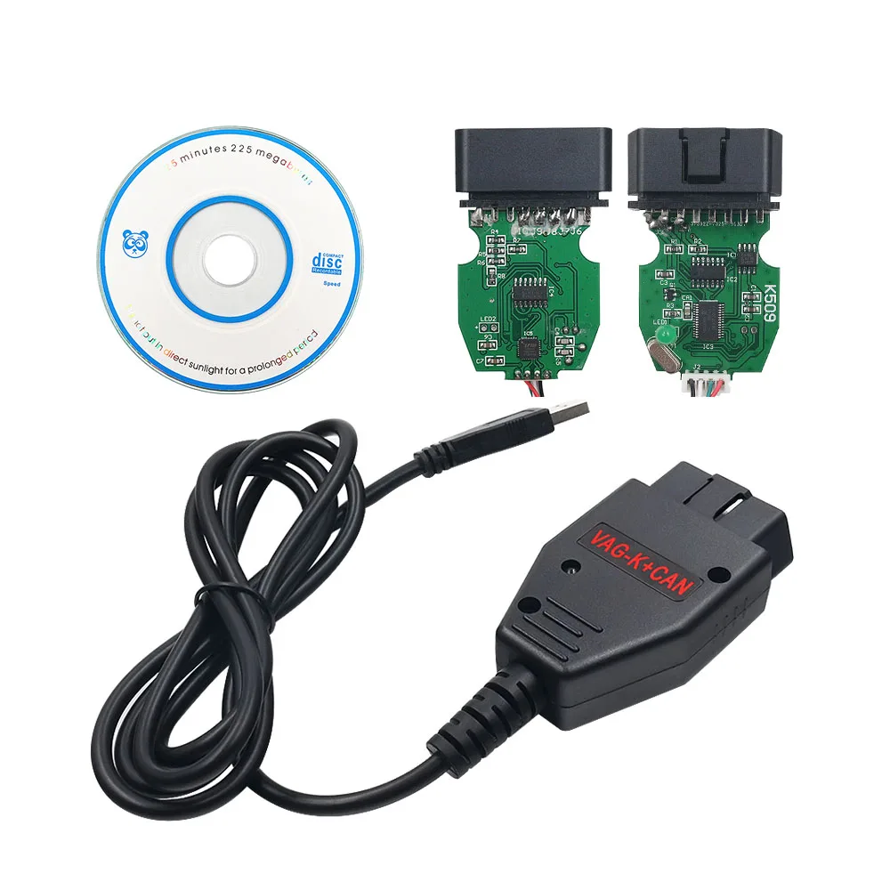 Для VAG K + CAN Commander 1 4 с FTDI FT232RQ VGA к может VAGTacho 3 01 OBD2 USB кабель для Opel Подушка