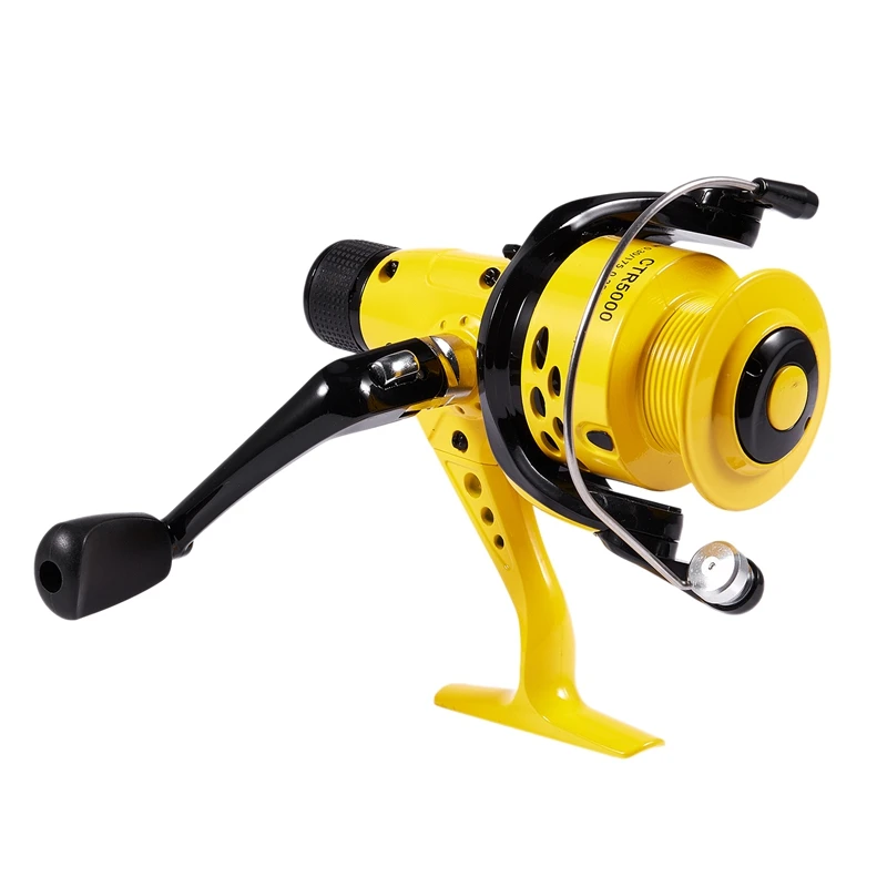 ELOS-YUMOSHI 12BB Fishing Reel 5.5:1 Foldable Arm Rocker Spinning Reel Lightweight Rear Drag Spool Fish Spinning Wheels
