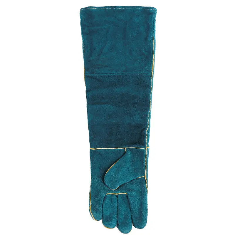 Длинные кожаные ультразеленые защитные перчатки для питомцев, хватающихся за укусы, Новые защитные перчатки для укусов, для ловли собак, кошек, рептилий, животных