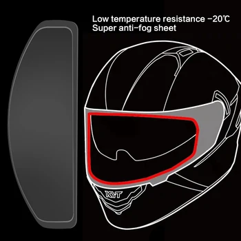 

1 Set Anti-fog Patch Motor Helm Lens Anti Fog Motorfiets Patch Film Helmet Fog Resistant Transparent Motorcycle Accessories New