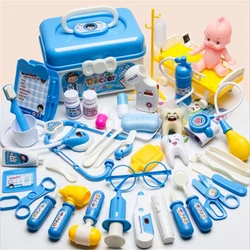 Ensemble de jouets de Simulation de médecin pour enfants, Costume de médecin pour enfants, équipement médical de Simulation, stéthoscope, boîte de rangement, cadeau 
