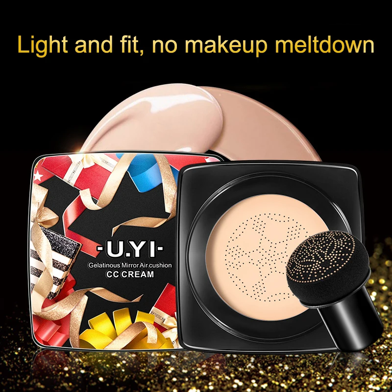 

Face Makeup Mushroom Air Cushion CC Cream Nude Concealer Oil Control Moisturizing Skin Tone CC Cream Makeup Foundation